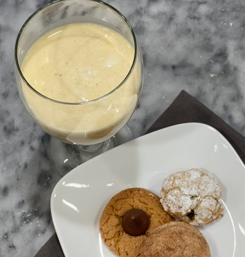 spiked eggnog recipe with cookies